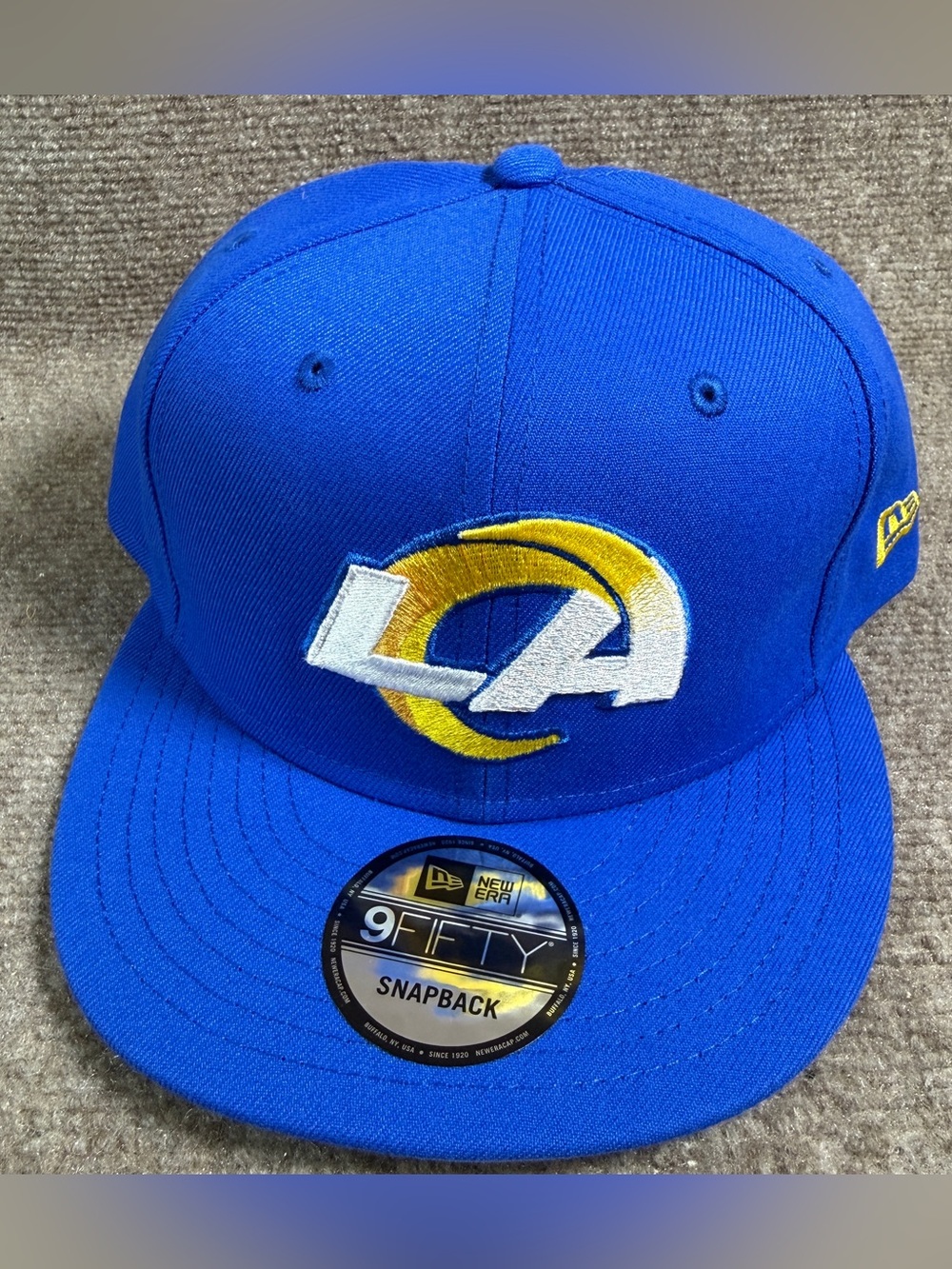 New Era Los Angeles Rams Black Exclusive 9FIFTY A-Frame Snapback Flat Bill Basic